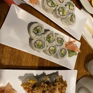 a variety of sushi
