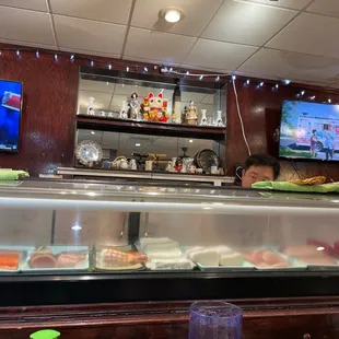 Fresh sushi fixings, &amp; Monday night football. Great dinner tonight.