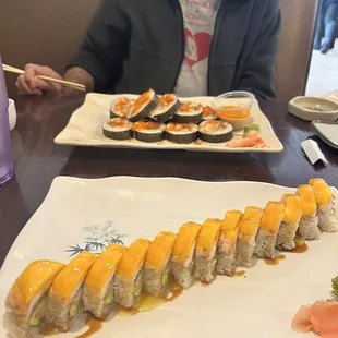 Mango Roll and Mother roll. Delicious and best sushi in Jackson