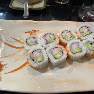 California roll, great flavor, fresh made