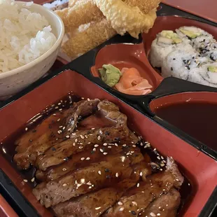 Steak Teriyaki Bento Box