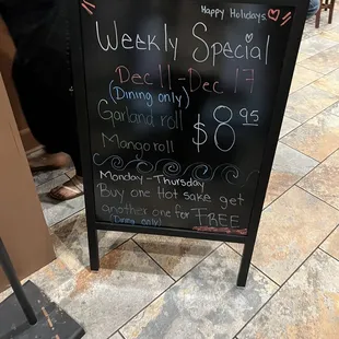 Weekly special