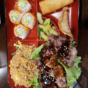 Beef Teriyaki bento box