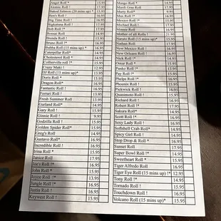 Menu as of 7/5/2024-2