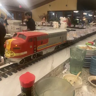 Yum! They refill the train on all sides so there is no bad place to sit!