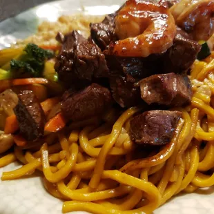 Dinner portions are huge.