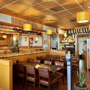 the interior of the restaurant