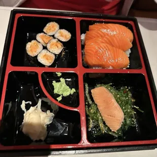 sashimi, sushi, sushi and sashimi, food