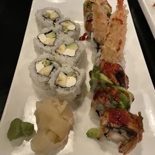 ABC maki, house dragon roll