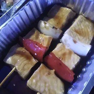 Chicken Yakitori in teriyaki sauce