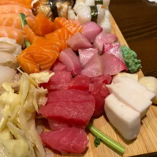 a variety of sushi
