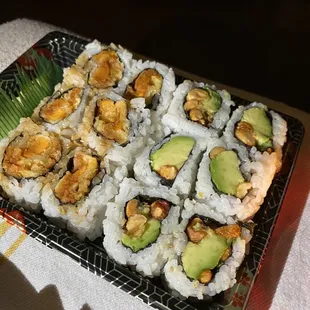 Sweet Potato Roll Peanut Avocado Roll