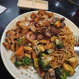 Dinner for 2.  Filet, chicken, lobster, scallops and shrimp  $71ish