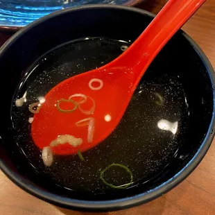 Soup minus the mushrooms I already gave to someone else