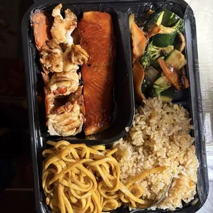 Hibachi Lobster and SaLmon