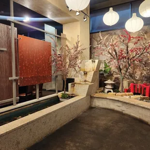 interior, sushi and sashimi