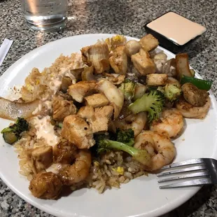 chicken, broccoli, and rice