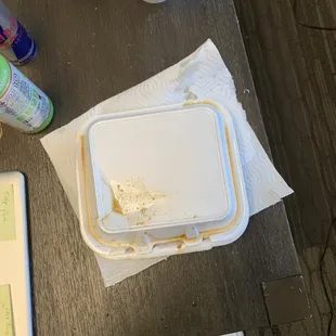 the contents of a meal