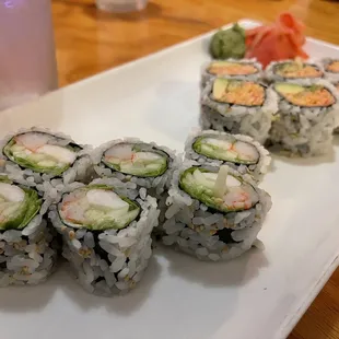 Boston roll &amp; spicy Cali roll