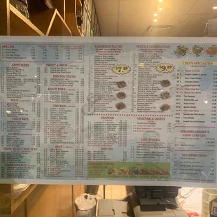 Menu - 2nd Side
