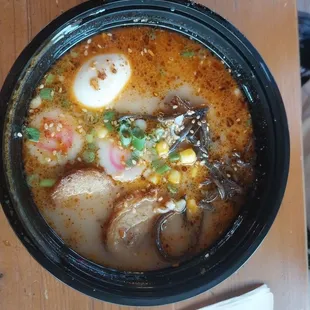Garlic tonkatsu ramen bowl