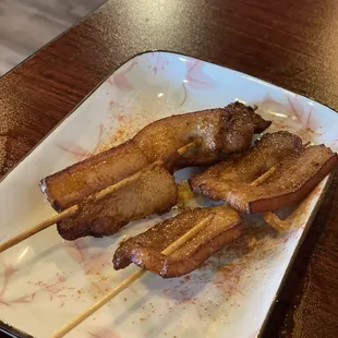 Pork belly &quot;kebab&quot;(?) lol ( yakitori?)