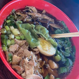 Shiitake Ramen With Extra Chicken
