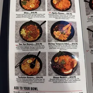 menu, ramen and noodles