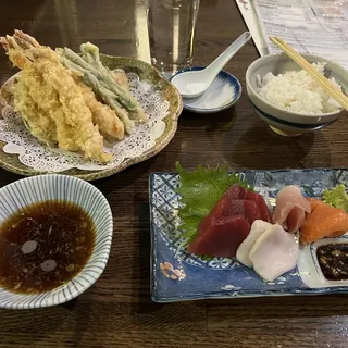Sushi and Tempura Teishoku