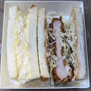 Egg and Pork Katsu Mix Sando