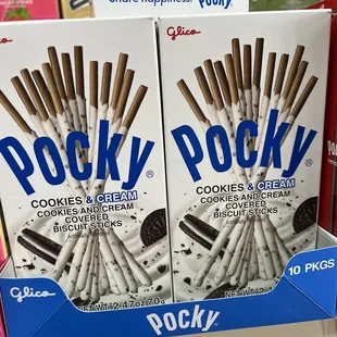 two boxes of rock cookies and cream cookies