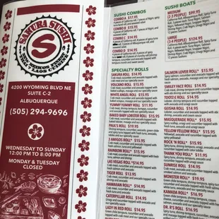 It shows their prices for each, but they are charging minimum $1 more for each menu item.
