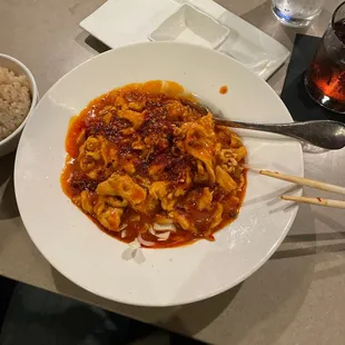 Spicy chicken -- Chinese menu