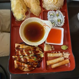 Chicken teriyaki Bento box.