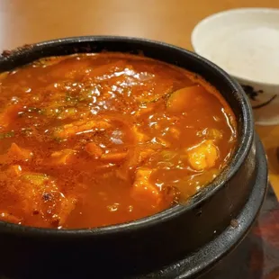 Spicy Seafood Tofu Soup