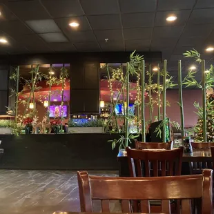 the dining area