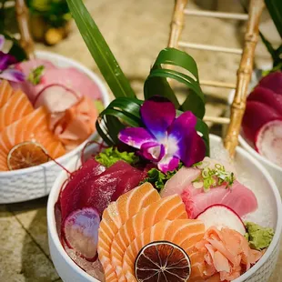 triple sushi or sashimi Appetizer