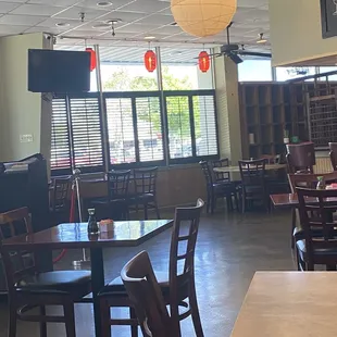 Inside sitting area for diners