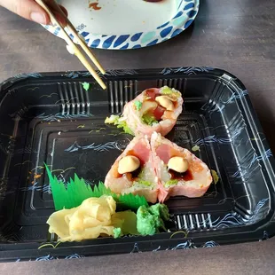 Sakaru roll. Fun shape, great taste