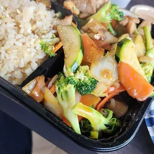 Hibachi Chicken and Steak