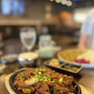 Spicy pork bulgogi &amp; curry rice