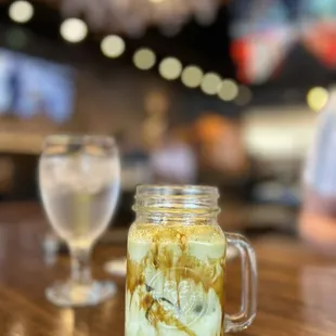 Matcha brown sugar boba