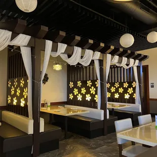 the interior of the restaurant