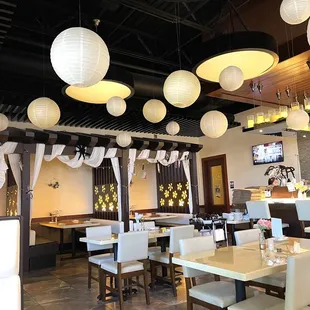 the dining area