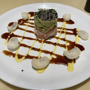 Riceless Avocado Tuna Tower