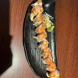Rainbow roll with Shrimp Tempura