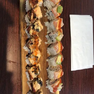 Sakura and Arizona rolls - the best! Love the preparation of the eel! All super fresh!