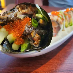 SALMON SKIN ROLL....SO FRESH!