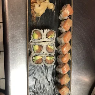 food, sushi and sashimi
