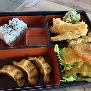 Shrimp tempura bento box